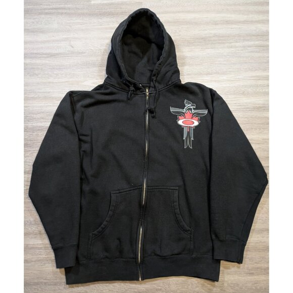 2010 Olympics Oakley Totem Canada Native Hoodie Size Medium Vintage Rare - Picture 1 of 12
